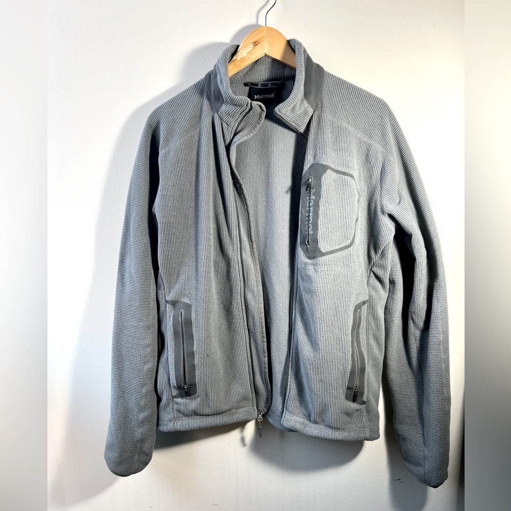 Marmot Grey Fleece Jacket-Small